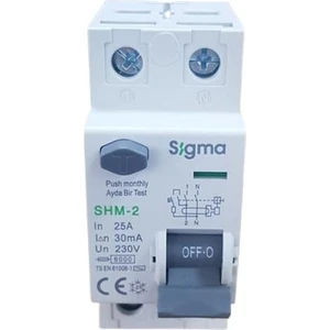 2X25A 30MA Kaçak Akım Rölesi Sigma