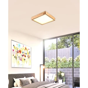 Wood Design World ( 30X30CM)AHŞAP Çerçeve Tavan LED Aydınlatma Avize
