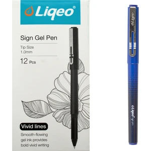 Sign Gel Pen Imza Kalemi 1.0mm Mavi 12 Adet