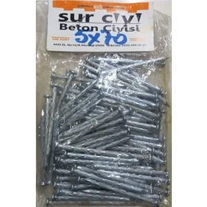 Sur Çelik Sur Beton Çivisi 5*70 mm (100 Adet)