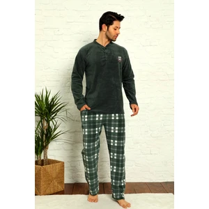 Kışlık Sıcak Tutan Erkek Polar Pijama Takımı