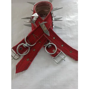 U Çivili Dikenli Korumalı Köpek Tasmasi Boy 65 cm En 4 cm