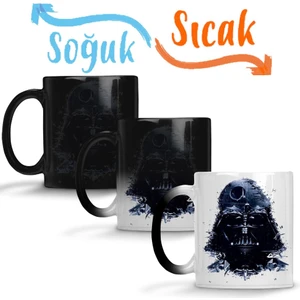 Baskı Dükkanı Darth Wars Sihirli Kupa Bardak Porselen