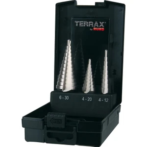 Terrax By Ruko 3 Parça Kademeli Matkap Ucu Seti Hss Parlak Yüzey Kaplama