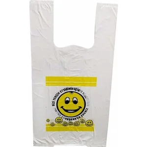 Ekol Ambalaj Gülen Yüz Baskılı Hışır Poşet Küçük Boy 5 kg