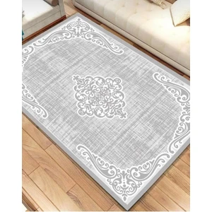 Yıldızhanem 4m² ve 6m² Açık Gri Osmanlı Süngerli Lastikli Kaymaz Yıkanabilir Dijital Baskılı Halı Örtüsü