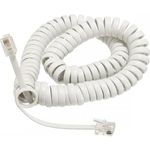 Telefon Spiral Kordon Kablo Beyaz 3 mt