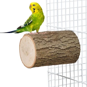 Kuş Tüneği Muhabbet Kuşu Doğal Ağaç Büyük Boy Yuvarlak Kütük Tünek Boy 10 cm Çap 4-5 cm