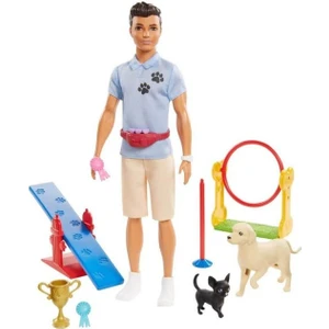 Bernam Barbie Ken ve Meslekleri Oyun Setleri Köpek Eğitmeni - GJM32-GJM34