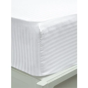 Vessino Home Pamuk Saten Lastikli Çarşaf Takımı Çizgili Çift Kişilik