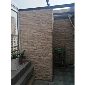 Renkli Duvarlar NW46 Kahve Köpüğü Taş Kendinden Yapışkanlı Dekoratif Duvar Paneli