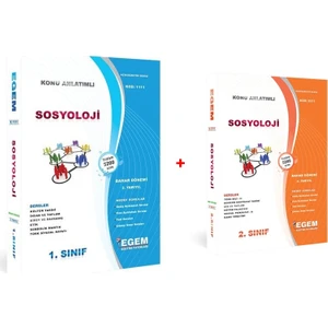 Egem Eğitim Yayınları AÖF Sosyoloji 1. ve 2. Sınıf 2. ve 4. Dönem (Bahar) Konu Anlatımlı Soru Bankası (Ciltli)