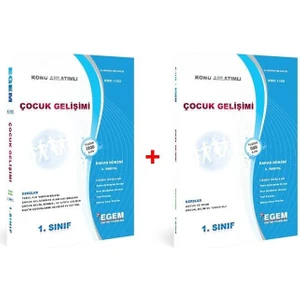 Egem Eğitim Yayınları AÖF Çocuk Gelişimi 1..sınıf 2.. Yarıyıl Bahar Dönemi Konu Anlatımlı Soru Bankası (Ciltli)