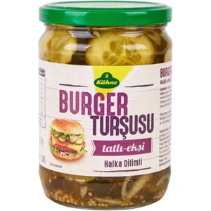 Kühne Burger Turşusu Halka Dili   mli Tatlı-Ekşi 530 gr