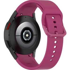 Samsung Galaxy Watch 4 5 6 7 Pro 40 42 43 44 46 47mm Uyumlu Solid Silikon Kordon