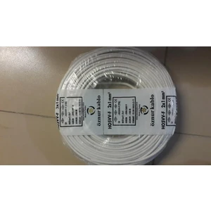 Kablo Ttr 2x1 Mm Beyaz Tam Bakır 100 Mt Çok Telli Yumuşak Kablo