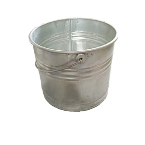 Metal Galvaniz Su Kovası 29 cm Yuvarlak Su, Süt kovası