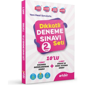 Artıbir Yayınları 2. Sınıf Dikkatli Deneme Sınavı Seti
