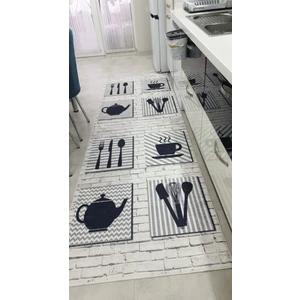 STY Home Mutfak Kaymaz Tabanlı Halı Makinede Yıkanabilir Halı Dijital Baskı Antialerjik Halı Yolluk