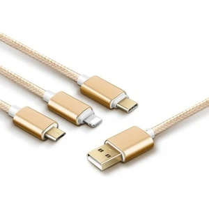 3 In 1 Data Cable iPhone Samsung Huawei Xiaomi Şarj Kablosu