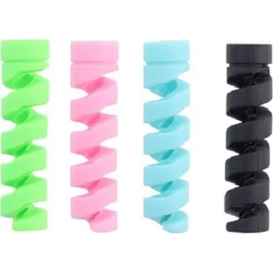 Spiral Kablo Koruyucu Silikon 4'lü Set