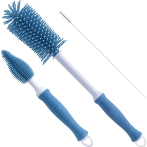 Silikon Şişe Temizleme Fırçası 3'lü Set (Yurt Dışından)