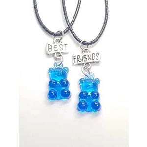 Tuna Takı & Aksesuar Jelibon Ayıcıklar Arkadaşlık Bff Best Friends Kolyesi Model 16. Çocuk Genç Kolye.