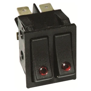 Ikili LED Işıksız Mercekli Anahtar 5 Adet