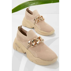 Bej Triko  Kadın Sneaker K017180051