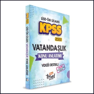 Yeni Trend Yayınları KPSS 2022 Lise Ön Lisans Vatandaşlık Konu Anlatımlı