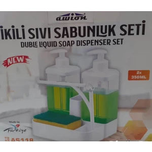 Plas Ikili Sıvı Sabunluk Seti 2X350 ml