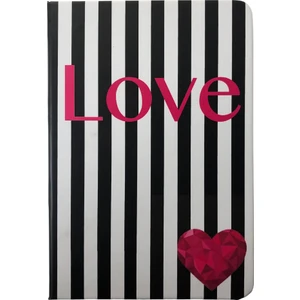 Misto Shop Love Siyah Yapraklı Defter