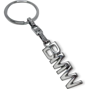 Bmw Anahtarlık 3D Metal Otomobil Anahtarlığı - Krom Kaplamalı