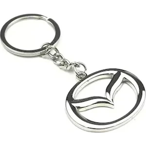 Mazda Anahtarlık 3D Metal Otomobil Anahtarlığı - Krom Kaplamalı
