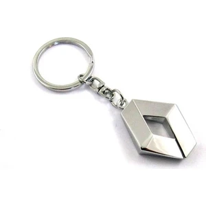 Renault Anahtarlık 3D Metal Otomobil Anahtarlığı - Krom Kaplamalı