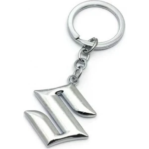 Suzuki Anahtarlık 3D Metal Otomobil Anahtarlığı - Krom Kaplamalı