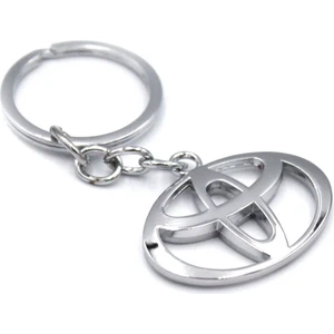 Toyota Anahtarlık 3D Metal Otomobil Anahtarlığı - Krom Kaplamalı