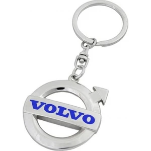 Volvo Anahtarlık 3D Metal Otomobil Anahtarlığı - Krom Kaplamalı