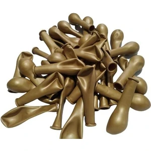 Patladı Gitti 5 İnç Gold Mini Balon 10 Adet Doğal Lateks ile Parti Kutlamalarınıza Özel