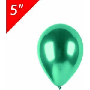 Patladı Gitti 5 Inç Krom Yeşil Mini Balon 10 Adet