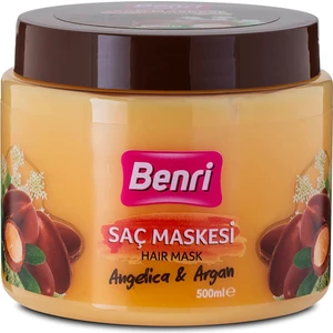 Angelica & Argan Saç Maskesi 500 ml Haftada 2 Kez Kullanıma Uygun Besleyici Bakım