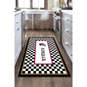 WOOLLY Halı Kitchen Yazılı Mutfak Halısı (Makinada Yıkanabilir Kaymaz Dot Taban) -WL1122