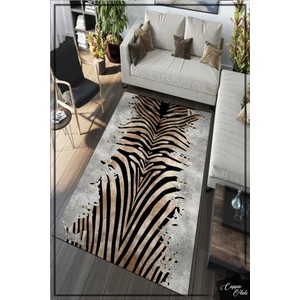 Esta Halı Zebra Desenli Halı (Makinada Yıkanabilir Kaymaz Dot Taban) - ES1123