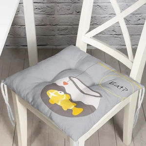 Real Homes Gri Zeminde Akvaryum Temalı  Çocuk Odası Pofidik Sandalye Minderi - 40 x 40 cm