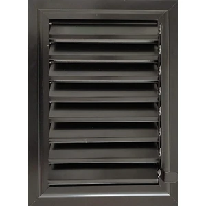 Panjur Fan 85X100 Aspiratörlü - Fanlı Alüminyum Hareketli Yüzeysel Mat Siyah Banyo Wc Menfezi