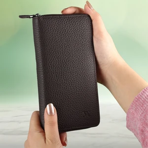 My Valice Unisex Telefon Bölmeli Hakiki  Deri Cüzdan ve Kartlık 1821