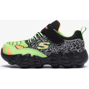SKECH-O-SAURUS LİGHTS Küçük Erkek Çocuk Siyah Işıklı Spor Ayakkabı - 400110N BKLM