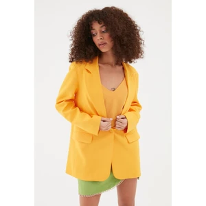 Blazer Ceket Açık Oranj