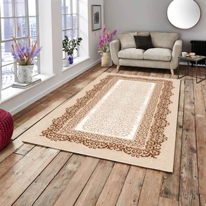 Meka Home Meka Kahve Model Lastikli Kadife Halı Örtüsü