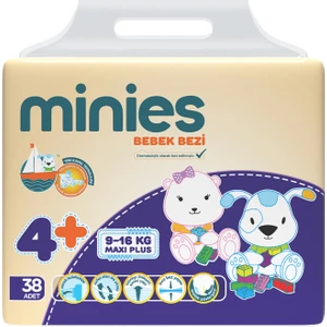 Bebek Bezi Maxiplus 4+ No 9-16 kg 2 x 38 76 Adet